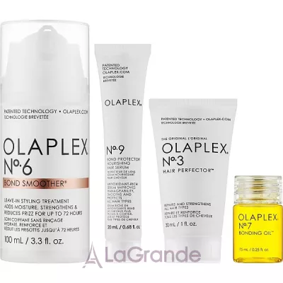Olaplex Smooth Your Style Hair Kit  (h/elixir/30ml + h/ser/20ml + h/cr/100ml + h/oil/7.5ml)