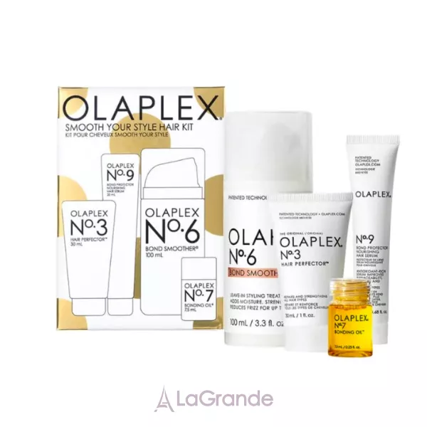 Olaplex Smooth Your Style Hair Kit ���� (h/elixir/30ml + h/ser/20ml + h/cr/100ml + h/oil/7.5ml)