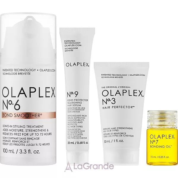 Olaplex Smooth Your Style Hair Kit ���� (h/elixir/30ml + h/ser/20ml + h/cr/100ml + h/oil/7.5ml)