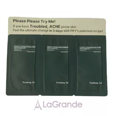 Pyunkang Yul Calming Line For Sensitive Skin   (toner/1.5ml + ser/1.5ml + cr/1.5ml + balm/1.5ml )