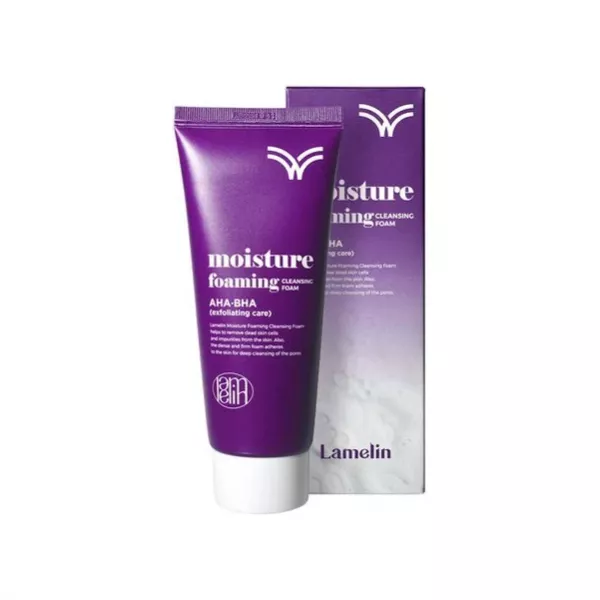 Lamelin Moisture Foaming Cleansing Foam AHA BHA ϳ��� ��� �������� � AHA �� BHA ���������