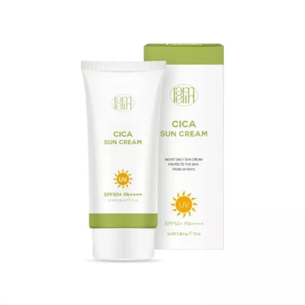 Lamelin Cica Sun Cream SPF50+ PA++++ ������������� �������������� ���� ��� ���� � ���������