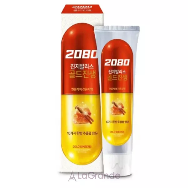 Dental Clinic 2080 Gold Ginseng Toothpaste ������������� ���������-������������� ����� ����� ���������� 䳿 � ���������� ��������