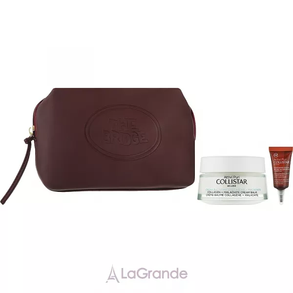 Collistar Cofanetto Attivi Puri Collagene + Malachite ���� (cr/50ml+eye/cr/5ml+pouch)