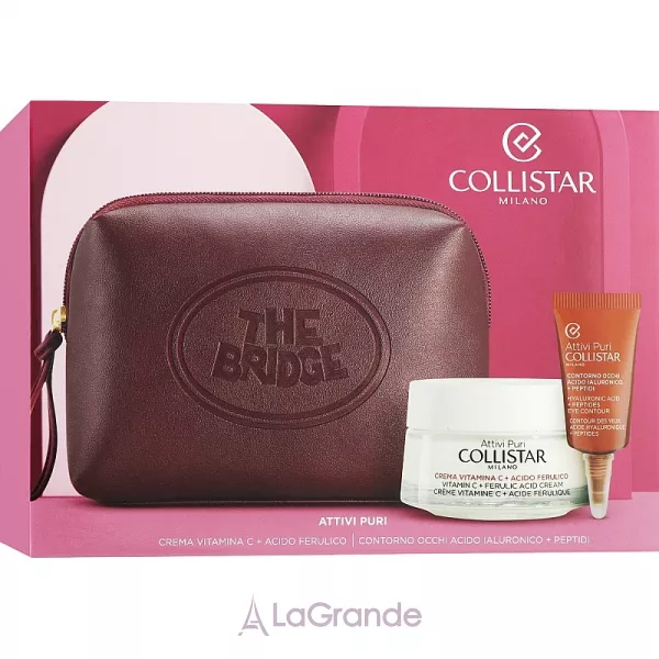 Collistar Cofanetto Attivi Puri Vitamina C ���� ��� ������� (cr/50ml+eye/cr/5ml+pouch)