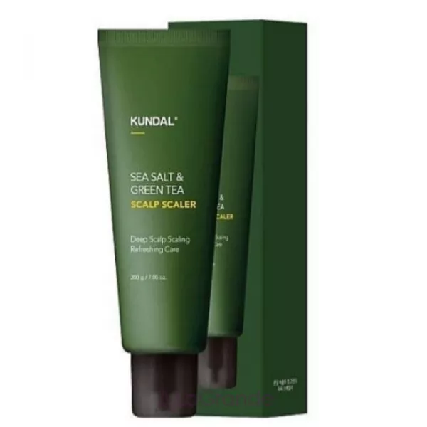 Kundal Sea Salt & Green Tea Scalp Scaler Herb Mint ������� ����� ��� ���� ������
