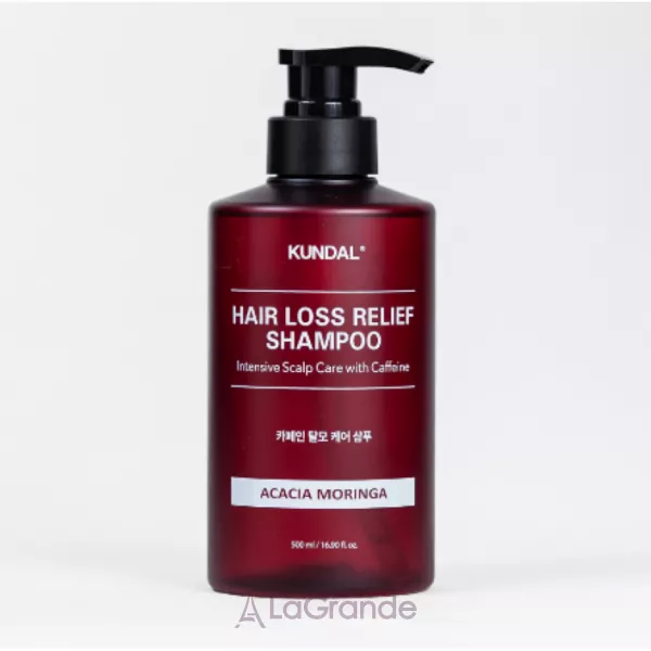 Kundal Natural Caffeine & Intensive Scalp Care Shampoo Acacia Moringa ������������� ������� �� ������� ����� ���������