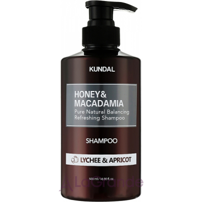 Kundal Honey & Macadamia Shampoo Lychee & Apricot           