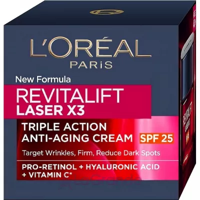 L'Oreal Paris Revitalift Laser X3 Anti-Age   -  䳿       SPF 25