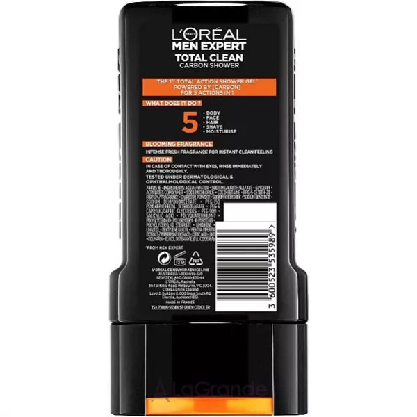 L'Oreal Paris Men Expert Total Clean Shower Gel ���� ��� ���� 5 � 1