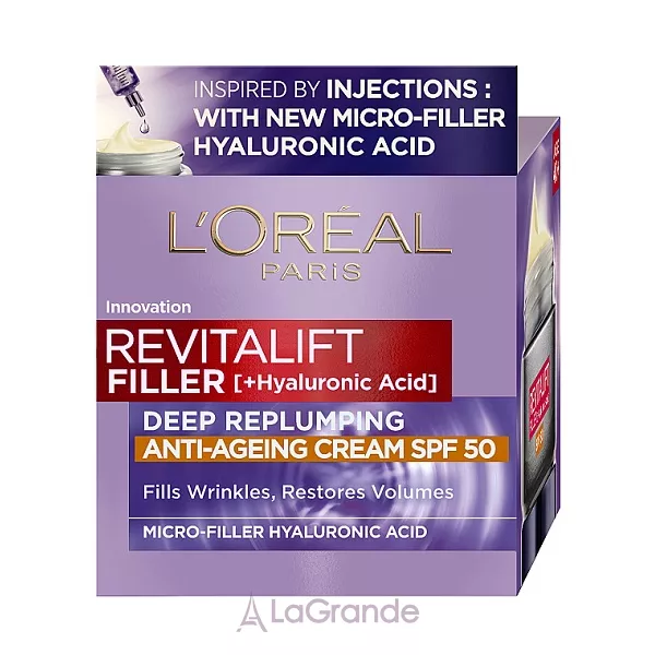 L'Oreal Paris Revitalift Filler [HA] ������ ���������� ����-������ SPF50 � ����������� ��������