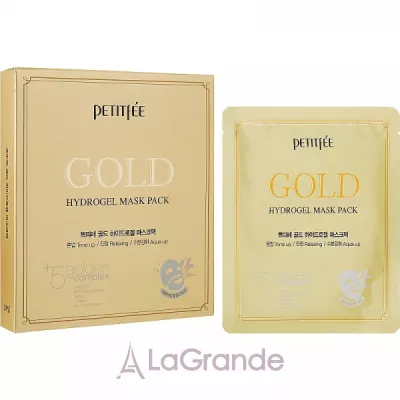 Petitfee Gold Hydrogel Mask Pack +5 golden complex ó       +5