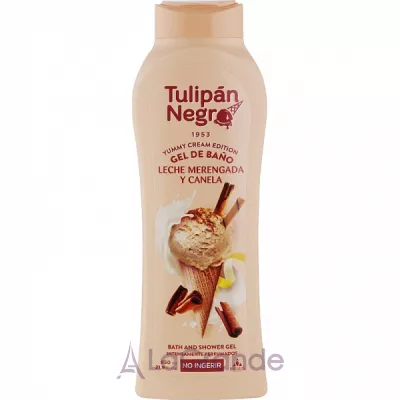 Tulipan Negro Yummy Cream Edition Milk Meringue & Cinnamon Bath And Shower Gel        