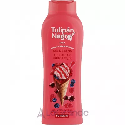 Tulipan Negro Intense Bath And Shower Gel Yoghurt With Red Fruits    