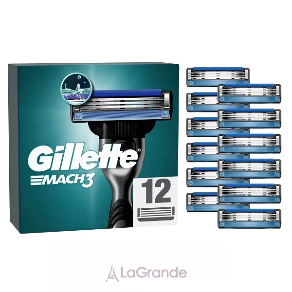 Gillette Mach3 Blades ����� ������ ��� ������ (12 ��)