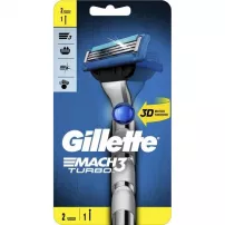 Gillette Mach3 Turbo 3D ������ � 2 �������� ���������