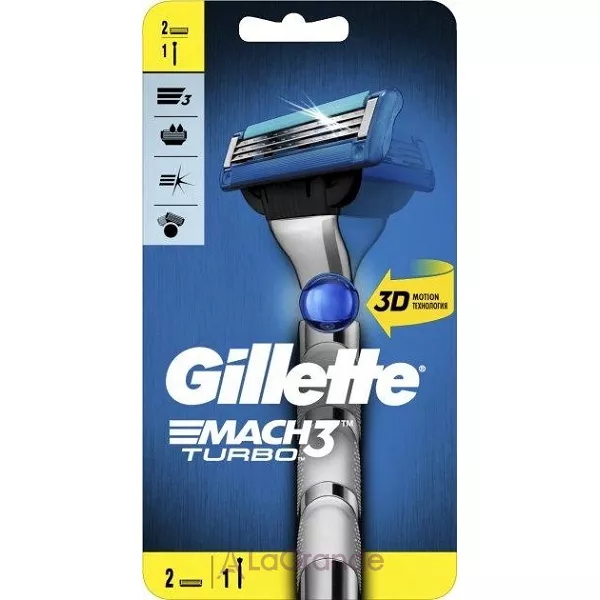 Gillette Mach3 Turbo 3D ������ � 2 ������� ��������