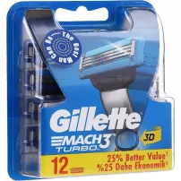 Gillette Mach3 Turbo ����� ������ ��� ������ (12 ��.)