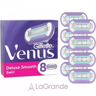 Gillette Venus Deluxe Smooth Swirl Refill Blades    , 8 .