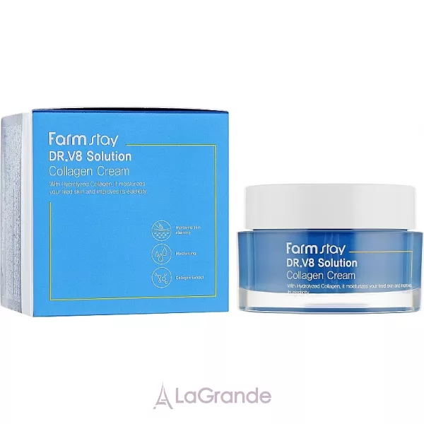 FarmStay Dr.V8 Solution Collagen Cream ���� � ���������� ��� ����