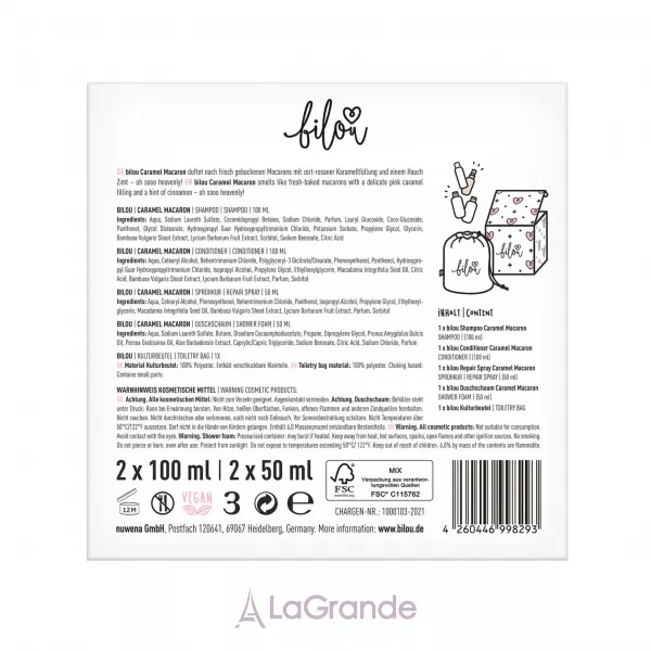 Bilou Reiseset ���� 4�1 � ���������� (ϳ��� ��� ���� 50�� + ������� 100�� + ����������� 100�� + ����� ��� ������� 50��)
