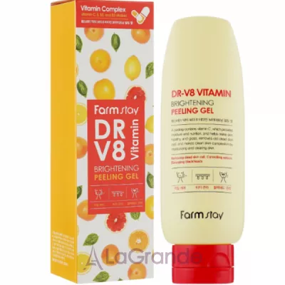 FarmStay DR-V8 Vitamin Brightening Peeling Gel ϳ  