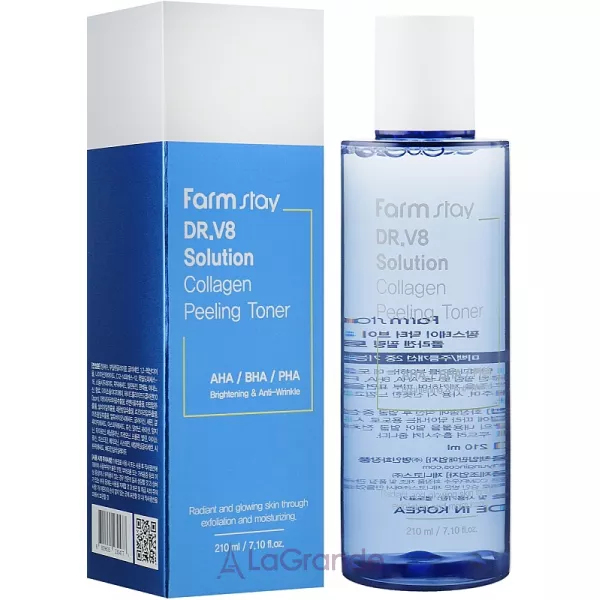 FarmStay Dr.V8 Solution Collagen Peeling Toner ϳ���-����� �� ���������