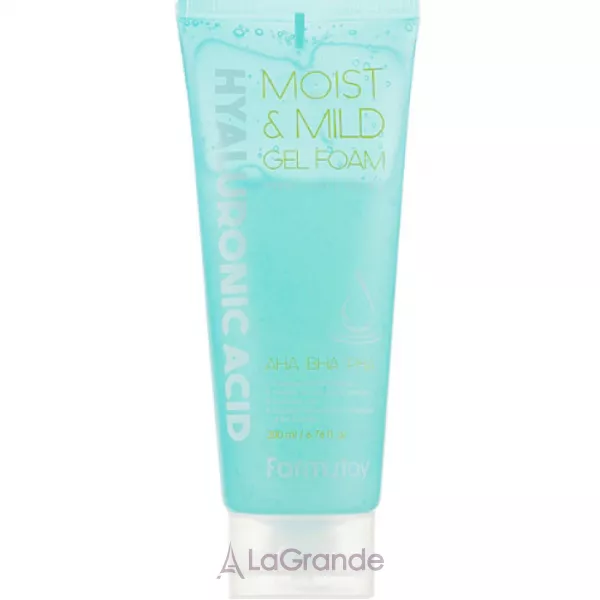 FarmStay Hyaluronic Acid Moist & Mild Gel Foam ������� ��������� ����� � ������������ �������� � AHA, BHA ���������