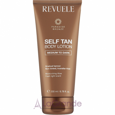 Revuele Self Tan Body Lotion Medium To Dark        