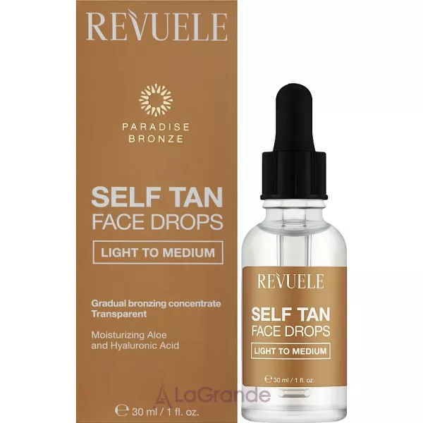 Revuele Self Tan Face Drop Light To Medium ����� ��� ���������� ���� �� ������� �� ��������