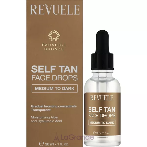 Revuele Self Tan Face Drop Medium To Dark ����� ��� ���������� ���� �� �������� �� �������