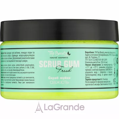 Top Beauty Scrub Gum Fresh -   