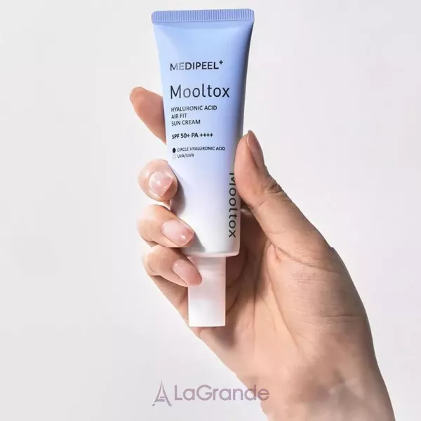 Medi-Peel Hyaluronic Acid Aqua Mooltox AIR FIT Sun Cream SPF 50+ ������������� �������������� ���� ��� �������