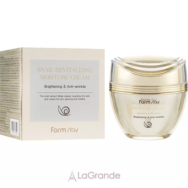 FarmStay Snail Revitalizing Moisture Cream Brighteninh & Anti-wrinkle ���� ��� ���� ����������������� � ������� ������