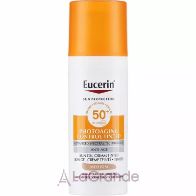 Eucerin Photoaging Control Tinted Sun Gel-Cream SPF50+ Medium   -  