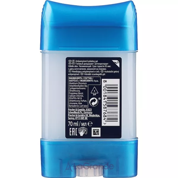 Gillette Aloe Antiperspirant Gel ����������-������������� ������� Aloe Scent