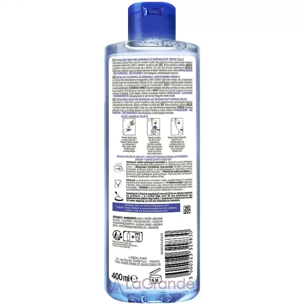 L'Oreal Paris Micellar Water Normal To Combination Sensitive Skin ����������� ���� ��� �����������, ���������������� ���� ����