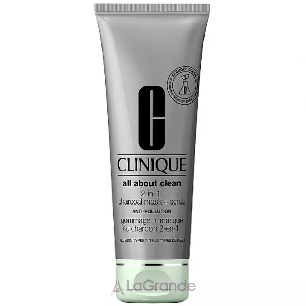 Clinique All About Clean Charcoal Mask + Scrub Anti-Pollution ����������� �����-�����
