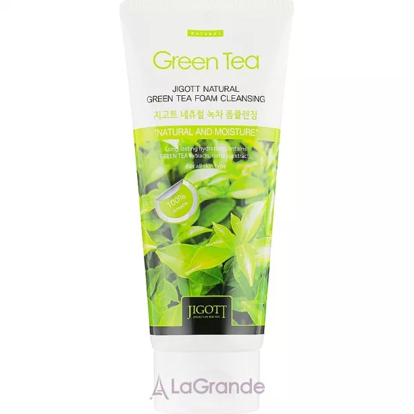 Jigott Natural Green Tea Foam Cleansing ����������� ���� � ���������� �������� ���
