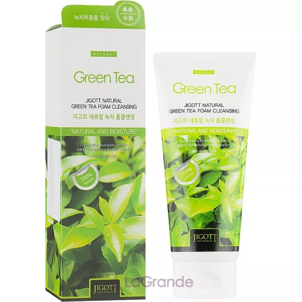 Jigott Natural Green Tea Foam Cleansing ����������� ���� � ���������� �������� ���