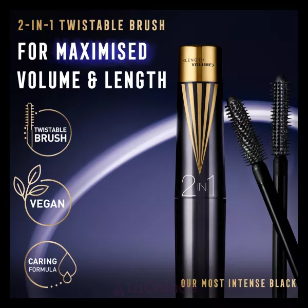 Max Factor Masterpiece 2 In 1 Lash WOW Midnight Black ��� ��� ��
