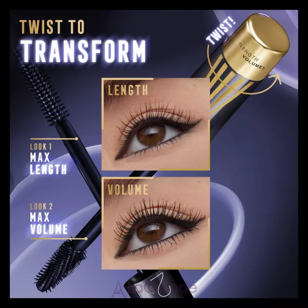 Max Factor Masterpiece 2 In 1 Lash WOW Midnight Black ��� ��� ��
