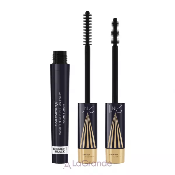 Max Factor Masterpiece 2 In 1 Lash WOW Midnight Black ��� ��� ��