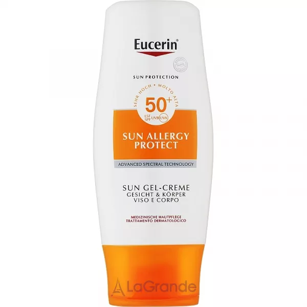 Eucerin Sun Allergy Protection Sun Creme-Gel SPF50+ ������������� ����-���� ��� ��� � �������� ��-������� SPF 50 ��� ����, ������� �� ������� ����㳿