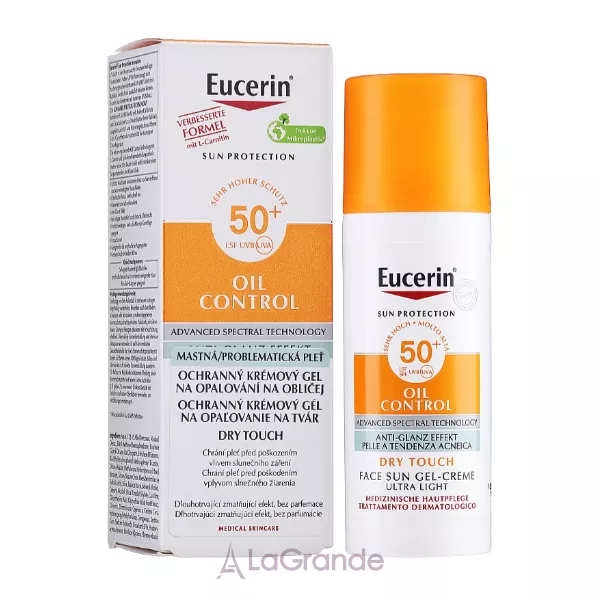 Eucerin Oil Control Dry Touch Sun Gel-Cream SPF50+ ������������� ������������ ����-���� � ����������� �������