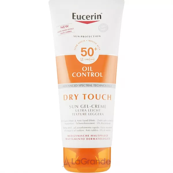 Eucerin Oil Control Dry Touch Sun Gel-Cream SPF50+ ������������� ������������ ����-���� � ����������� �������