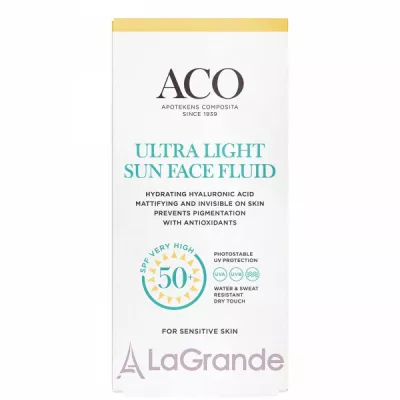 Aco Sun Ultra Light Face Fluid SPF50+     
