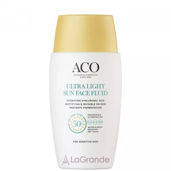 Aco Sun Ultra Light Face Fluid SPF50+ �������������� ����� ��� �������������� ����