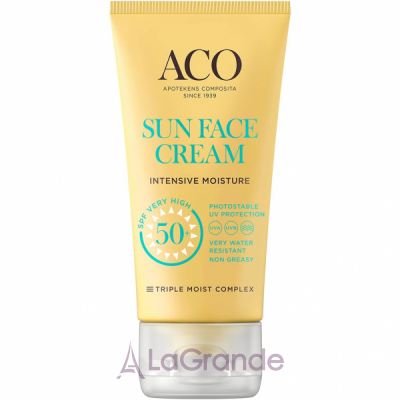 ACO Sun Face Cream Intensive Moisture SPF50+     