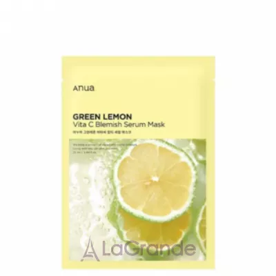 Anua Green Lemon Vita C Blemish Serum Mask      